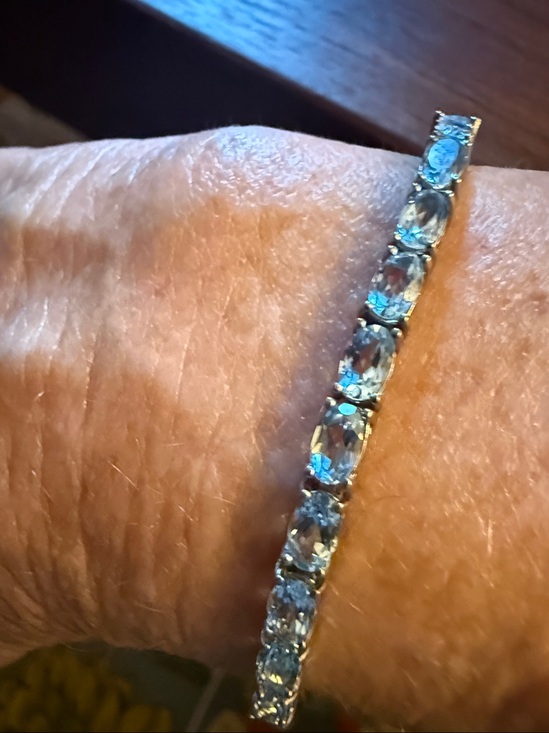 Freida Rothman Jewelry - Freida Rothman vault light blue topaz tennis bracelet